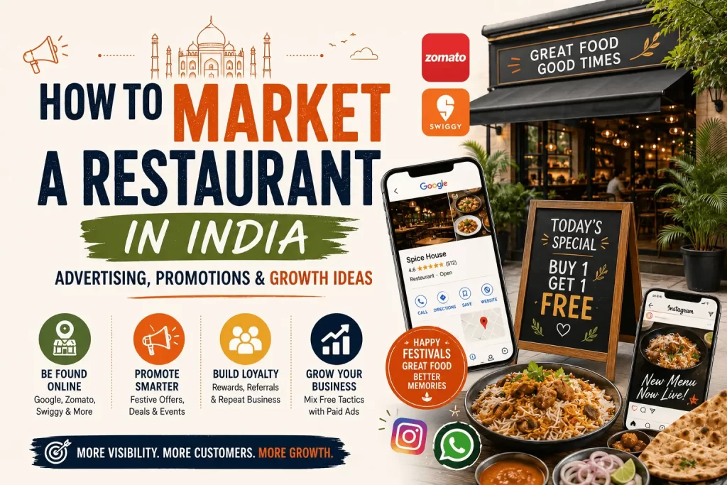 How to Advertise Promote & Market Restaurant in India